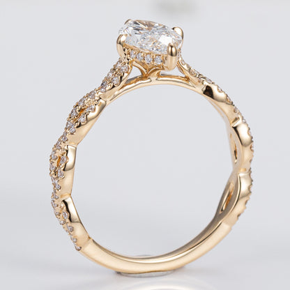 Allure Twisted Pavé - Marquise Centre