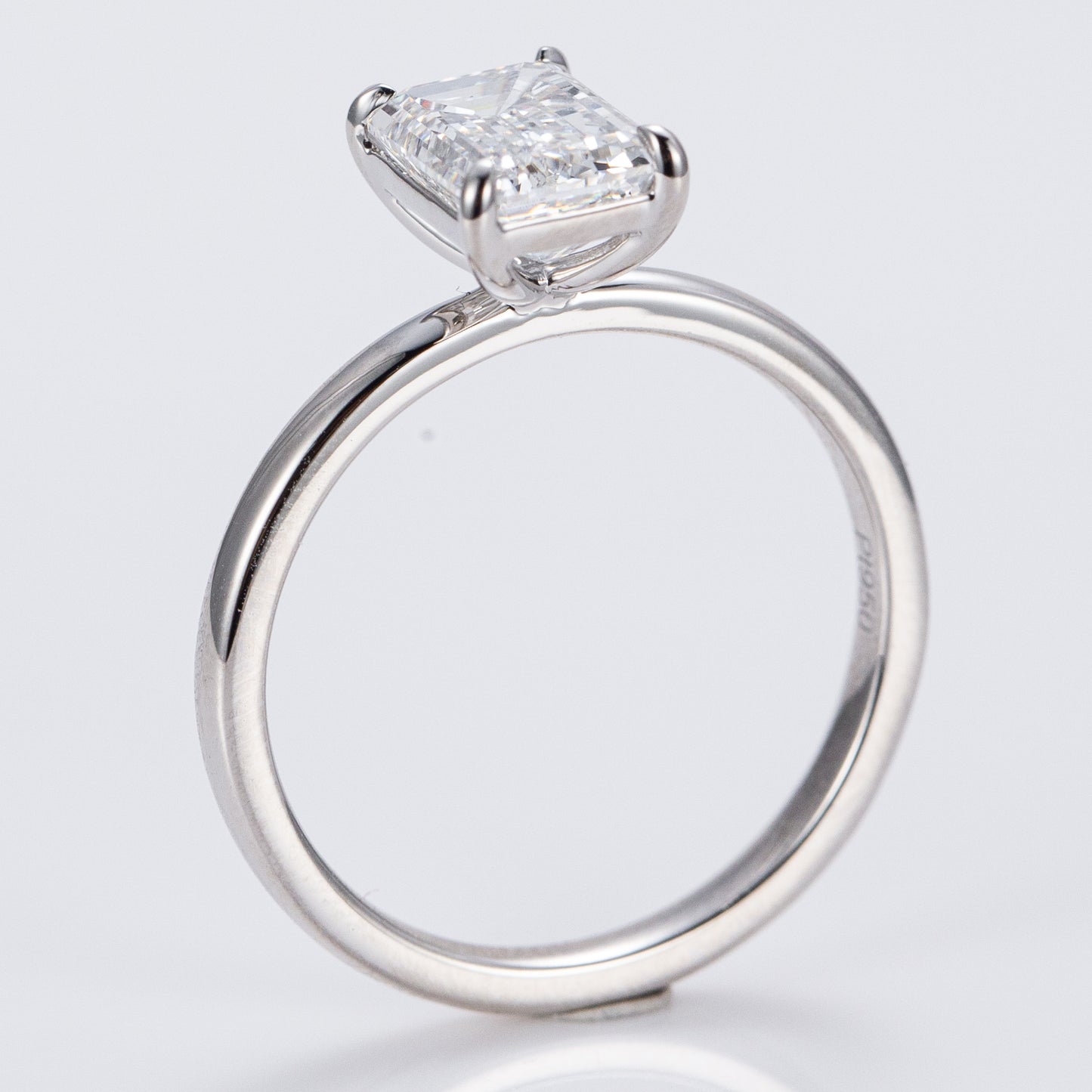 Allure Emerald Cut Solitaire - Lab Grown Diamond Engagement Ring