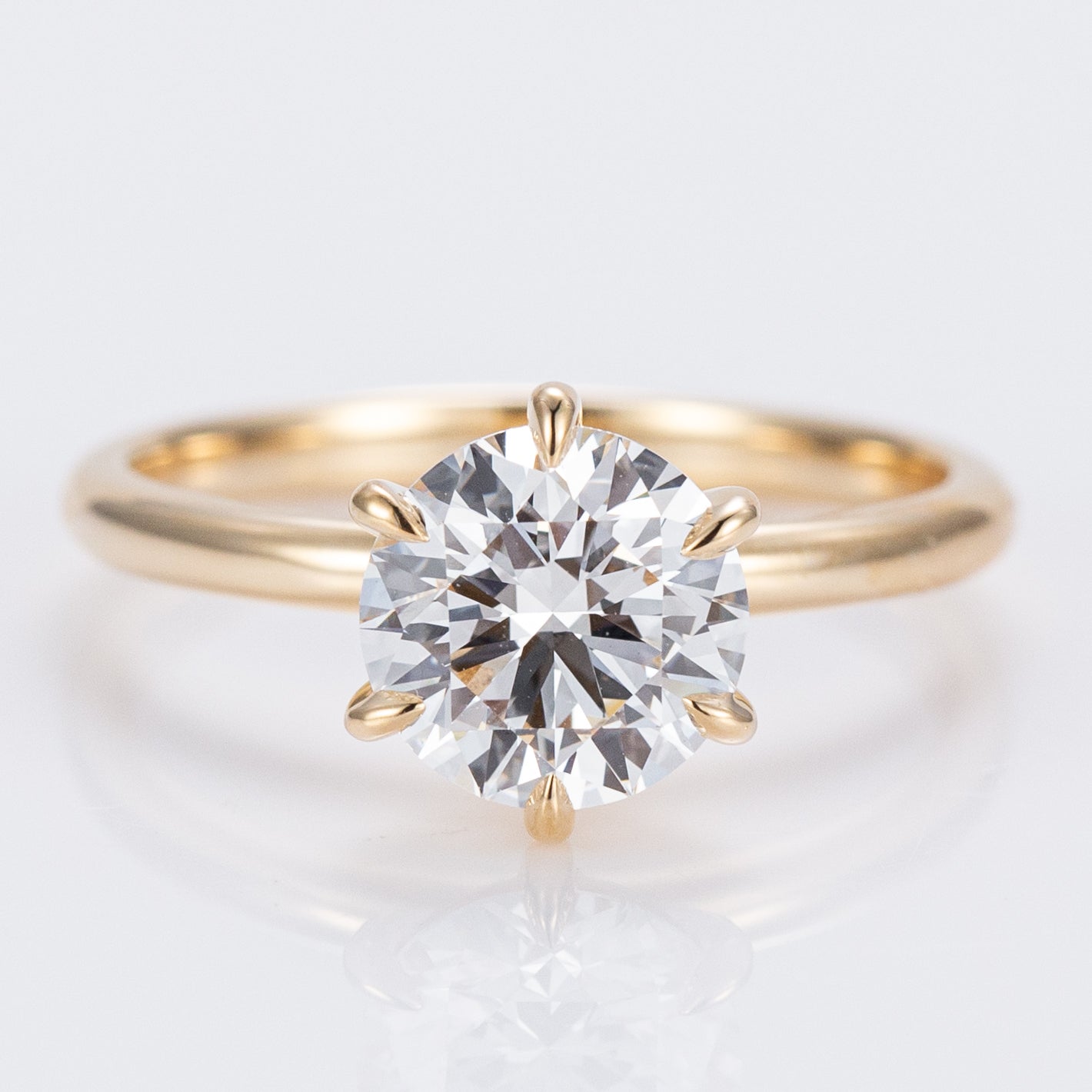 Allure Round Solitaire - 6 Claw Lab-Grown Engagement Ring
