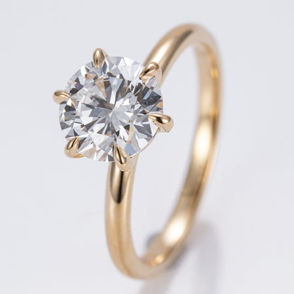 Allure Round Solitaire - 6 Claw Lab-Grown Engagement Ring