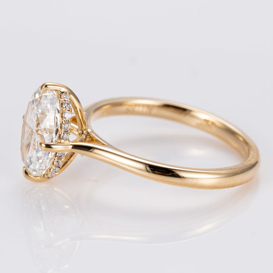 Allure Oval Cathedral - Lab-Grown Engagement Ring