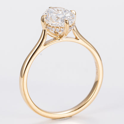 Allure Oval Cathedral - Lab-Grown Engagement Ring