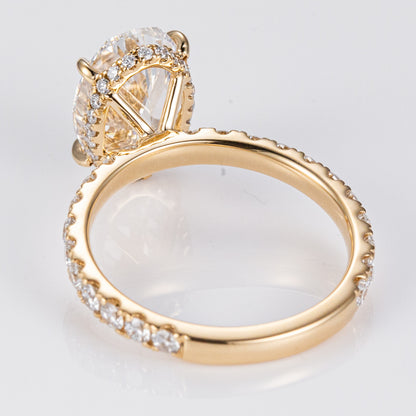 Allure Oval Pavé - Three Quarter Eternity Lab-Grown Engagement Ring