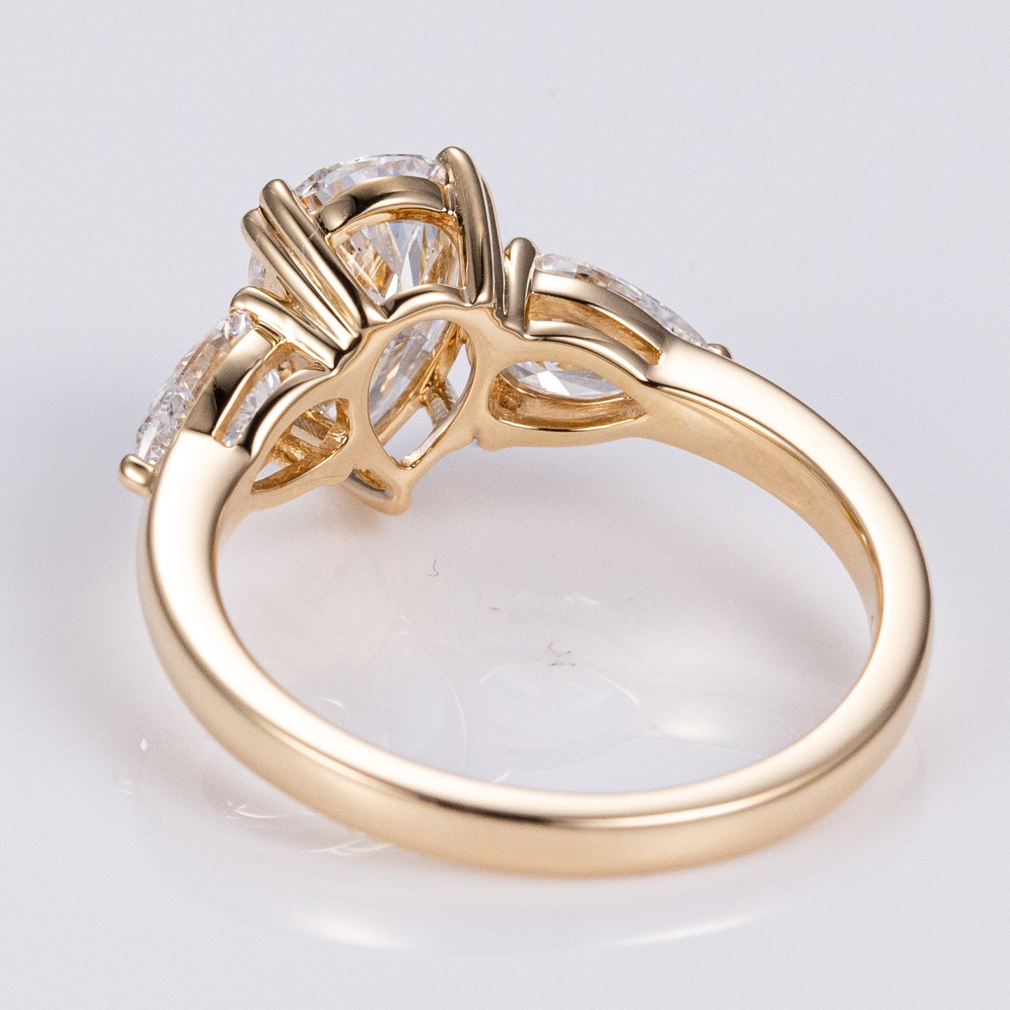 Allure Pear Trilogy Lab-Grown Engagement Ring