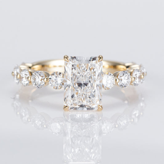 Allure Radiant Centre with Round Accents Lab-Grown