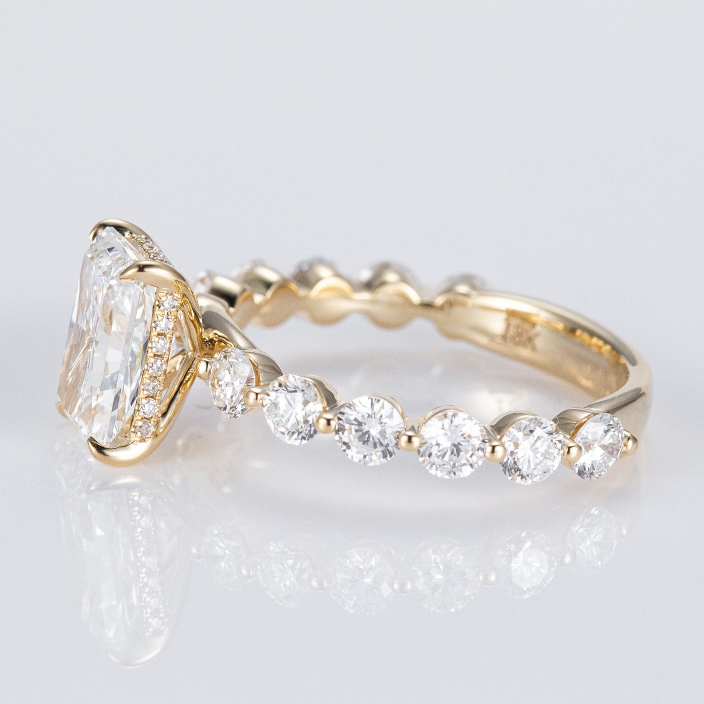 Allure Radiant Centre with Round Accents Lab-Grown