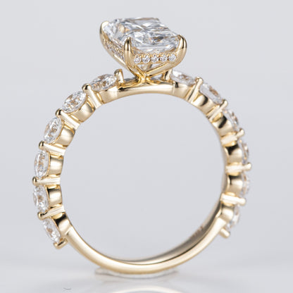 Allure Radiant Centre with Round Accents Lab-Grown