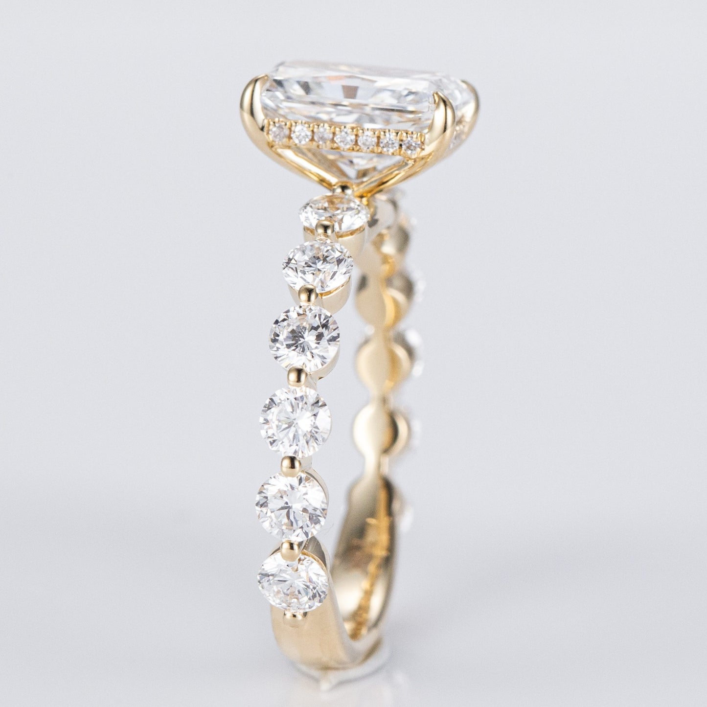 Allure Radiant Centre with Round Accents Lab-Grown