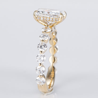 Allure Radiant Centre with Round Accents Lab-Grown