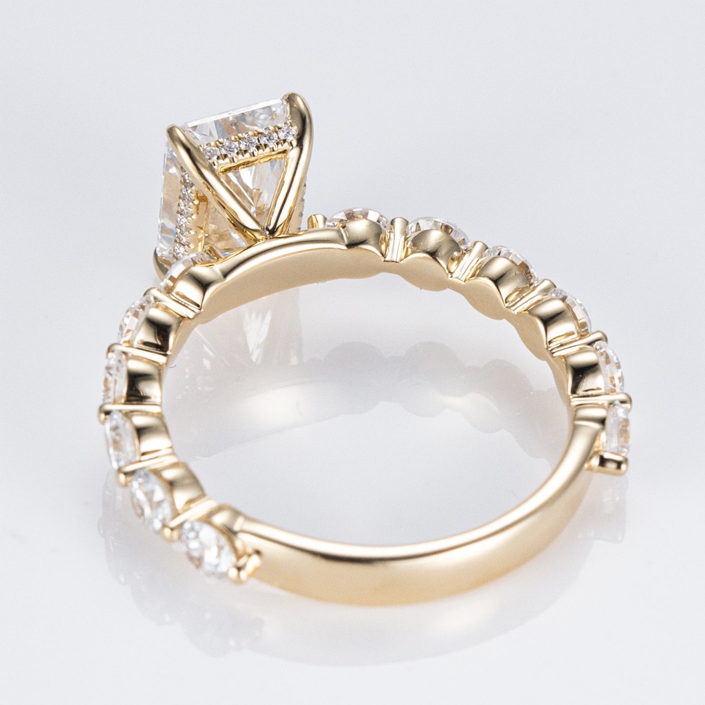 Allure Radiant Centre with Round Accents Lab-Grown